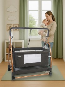 Resim Rocco Sallanabilir Hamak Beşik/füme 