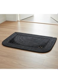 Resim Antrasit Ve Siyah Jüt Kapı Önü Paspası 78x53 Cm Ebatlarında Çok Renkli 