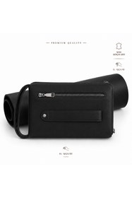 Resim Derin Viral Gerçek Deri Erkek El Çantası, Telefon Bölmeli , El Askılı Premium Fermuarlı Clutch Cüzdan 