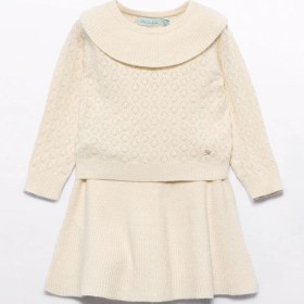Resim Mayoral Abel&lula Kız Bebek Triko Etek Takım Krem 