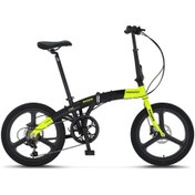 Resim Mosso Marine H Disk Katlanır Bisiklet 7 Vites Siyah Lime 