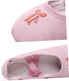 Resim 1 Çift Bale Ayakkabıları Çocuklar Için Bale Dans Ayakkabıları Bale Terlik Tabanı Bale Ayakkabısı Çocuk Dans Ayakkabıları 