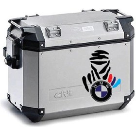 Resim Bmw Desenli Motosiklet Çanta Sticker Etiket Modeli - 3 