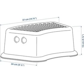 Resim Çocuk Taburesi Foersiktig, Beyaz/yeşil (Model 2013) Pack Of 1 Beyaz 