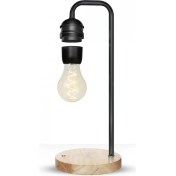 Resim XF01 Ampul Görünümlü Kablosuz Şarj Özellikli Gece Lambası - Siyah 