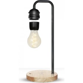 Resim XF01 Ampul Görünümlü Kablosuz Şarj Özellikli Gece Lambası - Siyah 