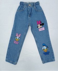 Resim Jabber Kız Çocuk Kot Pantolon Minnie Koyu Mavi 