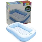 Resim İntex 57403 Yumuşak Tabanlı Kare Şişme Havuz 166x100x28 cm Çok Renkli 
