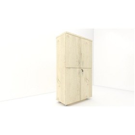 Resim Modüler Dünyası 4 Kapaklı Kitaplık Dosya Dolabı Meşe - 80X38X153 Meşe 