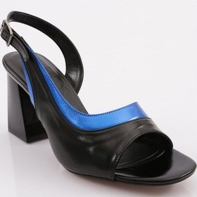 Resim Dgn 834-23y Kadin Kalin Bantli Topuklu Sandalet 834-1922-R13853 Saks 