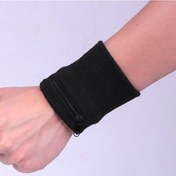 Resim Spor Bileklik Fermuarlı Kese Koşu Spor Kol Bandı Çantası Mp3 Anahtar Kart Black S Black Siyah 