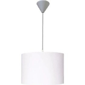 Resim Teknotrust Beyaz Kumaş Kaplama Yatak Odası Oturma Odası Çocuk Odası ve Bebek Odası Avize Aydınlatma Sarkıt 