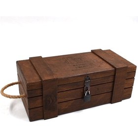 Resim İsme Özel Ahşap Ceviz 35cm Uzunlukta Asma Kilitli Kutu 