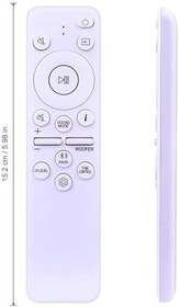 Resim AULCMEET AH81-15183A AH81-15184A Yedek Uzaktan Kumanda Samsung Soundbar Hoparlörler HW-S800B, HW-S80CB, HW-S810B, HWS800B, HWS80CB, HWS810B, HW-S801B/ZA, HW-S801D, HW-S801D, HW-S801D ile Uyumlu 