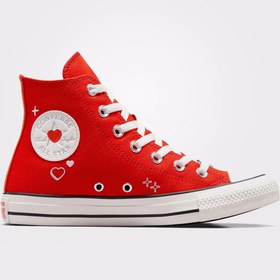 Resim Converse Kırmızı Kadın Deri Lifestyle Ayakkabı A09117C CHUCK TAYLOR ALL STAR 
