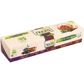 Resim Noura Natural Bardak Poşet Safranlı Siyah Çay 25'li 
