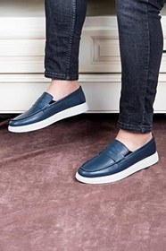 Resim Ducavelli Trim Hakiki Deri Erkek Günlük Ayakkabı Loafer Ayakkabı 