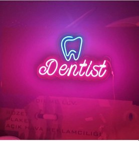 Resim Dis Hekimi Neon Tabela Neon Yazı Dekoratif Aydınlatma Renkli 