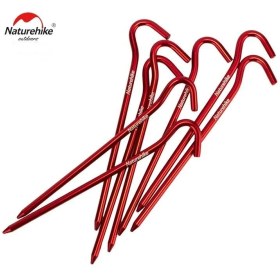 Resim Naturehike C-Kafa 16 cm Çadır Kazığı [8 Pcs] Kırmızı 