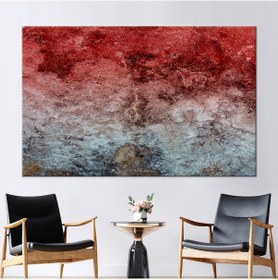 Resim 1 80x110cm Kanvas Tablo, Kırmızı Ve Gri Sanat Eseri 