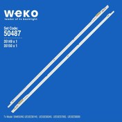 Resim OEM WKSET-5487 35149X1 35150X1 55NNB 3D-7032LED 2 ADET LED BAR (76LED) 