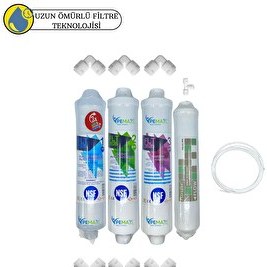Resim Pemax Water Solutions Kapalı Kasa Su Arıtma Cihazlarına Uygun sertifikalı FLT Serisi pureferlı 4'lü Set 