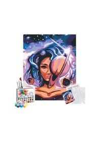 Resim Sayılarla Boyama Seti 40 X 50 Cm Tuval Şasesine Gerili Evrendeki Kadın 