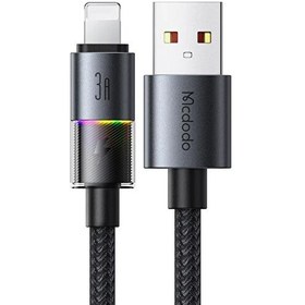 Resim Mcdodo CA-8170 USB iPhone 3A 7 Renkli LED Işıklı Şarj Data Kablosu 