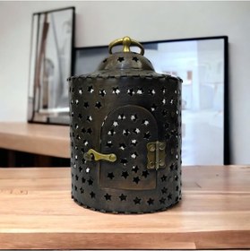 Resim Silindir Yıldız Kesimli Oksitli Bakır Fener No: 1 Bakır - Siyah 