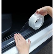 Resim Şeffaf Tampon Çamurluk Bagaj Kapı Eşiği Koruyucu Şerit Eşik Koruma Bandı Şeffaf 5mt x 5cm 