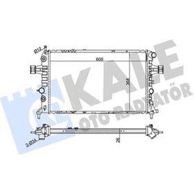 Resim Su Radyatoru Opel Astra G Zafıra 1.4 1.6 1.8 2.0 98 Otomatık 