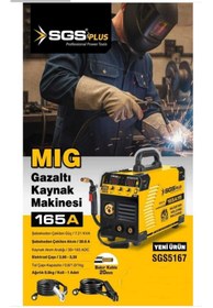 Resim Genel Markalar SGS5167 MIG GAZALTI KAYNAK MAKİNESİ 165 AMPER GARANTİLİ 