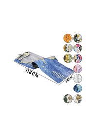 Resim 3d Renkli Desenli - D.gen 38x118cmsu Emici Sihirli Banyo Paspas P Çok Renkli 