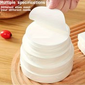 Resim 500 adet Tek Kullanımlık Burger Köfte Kağıdı, Yapışmaz Gıda Sınıfı Balmumu Kağıdı Dondurma, Pişirme, Izgara İçin - Gıda Güvenli, Hamburger Presi, Fırın, Mutfak ve Barbekü Kullanımı İçin Önceden Kesilmiş Daire Şeklinde Sayfalar 