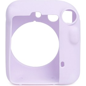 Resim Fujifilm Instax Mini 12 Lila Fotoğraf Makinesi - 10'lu Film - Kıskaçlı Stand - Mini Albüm ve Silikon Kılıf Seti 