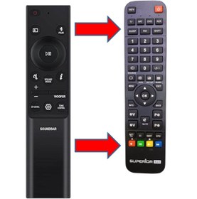 Resim Kumandacenter Samsung AH81-15047A HW-B43M PS-WB40T Soundbar Ses Çubuğu Hoparlör Sistemi Kumandası 