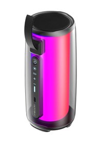 Resim Mıkado Md-17bt Capella, 10w, Taşınabilir, Usb/aux/bt/tf, Rgb Işıklı, Transparan, 1800mah, Mikrofon, 