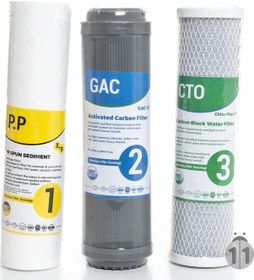 Resim Su Arıtma Cihaz Filtresi 5 Micron Sediment, Toz Carbon Filtre, Block Filtre 