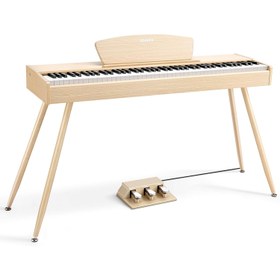 Resim Donner DDP-80 Wooden Style Dijital Piyano (Naturel Wood) 