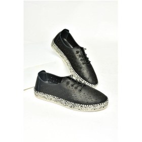 Resim Fox Shoes U555100103 Siyah Hakiki Deri Günlük Kadın Ayakkabı Siyah-hakiki Deri Siyah 