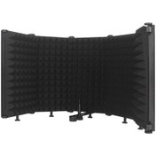 Resim Jeemson Mikrofon Gürültü Engelleyici 5 Kapaklı Akustik Sprey: Kayıt Ve Canlı Yayın İçin Gürültü Redüksiyonu, Yansıma Engelleme 10" 