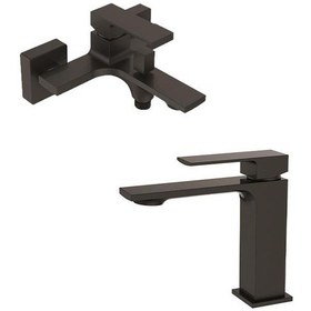 Resim Bien Flat Colours Lavabo ve Banyo Bataryası Mat Siyah 