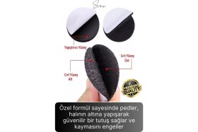 Resim Svein 20 Adet Halı Kilim Koltuk Örtü Sabitleyici Kaydırmaz Cırt Kendinden Yapışkanlı Ped Yıkanabilir Bant 