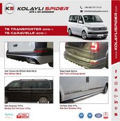 Resim Volkswagen Transporter T6 Kapı Eşiği 4 Prç Krom 2015 ve Sonrası 