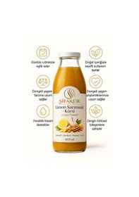 Resim Şifakür Limon Sarımsak Kürü 1000ml 60 Gün Dinlendirilmiş Propolis Zencefil Zerdeçal Tarçınlı Deste 