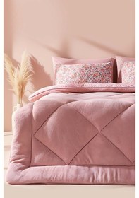 Resim Rivaistanbul Pudra Loura Çift Kişilik Çift Taraflı Lüx Wellsoft Yorgan 195x215 Cm Pembe 