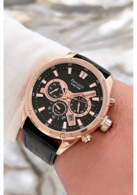 Resim Ferrucci Function Siyah Deri Kordon Erkek Kol Saati 3 Atm Suya Dayanıklı Sdfer067 Çok Renkli 