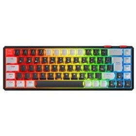 Resim Rampage Yoru Mini Q RGB Outemu Red Switch Type-C Mekanik Gaming Klavye Siyah Gri 