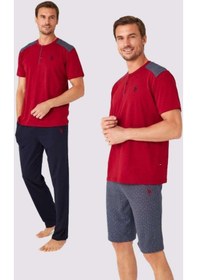 Resim U.s. Polo Assn. 12032 Erkek 3'lü Pijama Takım 001 