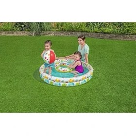 Resim Çocuk Havuzu Seti, Su Dostları, Çap 122 x 20 cm 